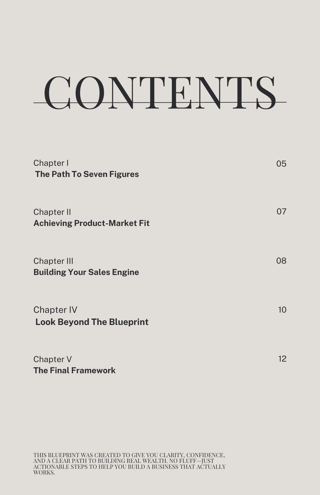 The 7 Figure Blueprint (Ebook)